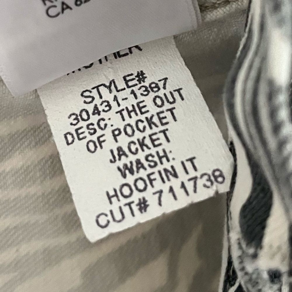 BRAND NEW MOTHER | The Out Of Pocket Jacket Hoofing It Wash in White | Size M - Picture 10 of 12